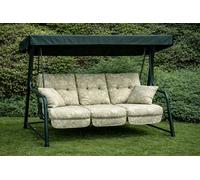 Glendale REPLACEMENT CUSHION ONLY Vienna Deluxe 3 Seater Garden Hammock (Pattern options available) - Renaissance Sage (Green Frame) - 153cm (H) x 140cm (W) X 121cm (D)