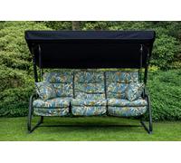 Glendale REPLACEMENT CUSHION ONLY Vienna Deluxe 3 Seater Garden Hammock (Pattern options available) - Tropical Blue - 153cm (H) x 140cm (W) X 121cm (D)