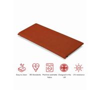 Glendale SP Range 2 Seater Bench Pad Cushion - TERRACOTTA