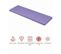 Glendale SP Range 3 Seater Bench Pad Cushion - Plum