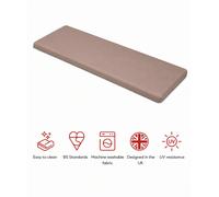 Glendale SP Range 3 Seater Bench Pad Cushion - Taupe