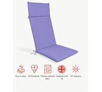 Glendale SP Range High Back Recliner Pad Garden Cushion - Plum
