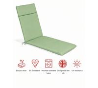 Glendale SP Range Lounger Pad Garden Cushion - Lime