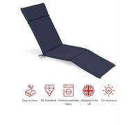 Glendale SP Range Steamer Pad Garden Cushion - Navy