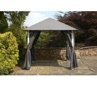 Glendale Vintage Gazebo Replacement Canopy - Grey | 2.5m, 3m & 4m Sizes - Grey - 2.5m x 2.5m