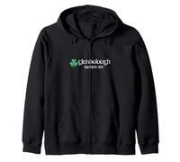 Glendalough Co Wicklow Ireland 2025 Shamrock Zip Hoodie