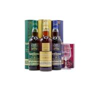 Glendronach - Copita Glass & 15, 18 & 21 Year Old 3 x 70cl - Whisky 70cl x 3 46% ABV