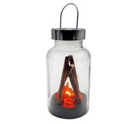 Gleneagles Campfire LED Lantern, Battery Powered Flame Effect Light | Flameless Fire Effect Lamp, Indoor Decor Light, Halloween and Autumn Decoration, Cosy Night Light, Housewarming Gift