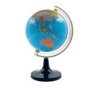 Gleneagles Mini Travel Globe 14.2cm - Classic Blue Style Desk Globe with Travel Tracker Gem Stickers Vintage Explore the World Ornament for Home Office & Study Décor Gift for Kids Friends