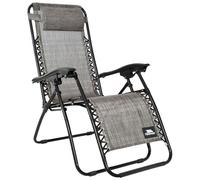 Glenesk Folding Garden Chair Trespass Grey One Size