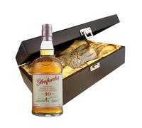 Glenfarclas 10 Year Old Whisky In Luxury Box With Crystal Glass Tumbler 70cl 40% abv