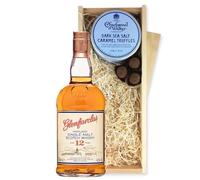 Glenfarclas 12 Year Old Whisky And Dark Sea Salt Charbonnel Chocolates Box
