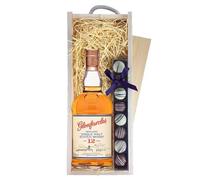 Glenfarclas 12 Year Old Whisky & Truffles, Wooden Box 70cl 43% abv