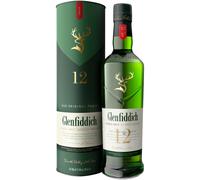 GLENFIDDICH 12 Year Old Single Malt Scotch Whisky - Bold Balance - Fresh Pear, Subtle Oak - Matured in Oloroso Sherry & Bourbon Casks - Product Of Sc