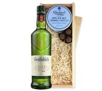 Glenfiddich 12 Year Old Whisky And Dark Sea Salt Charbonnel Chocolates Box