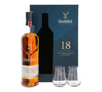 Glenfiddich 18 Year Old Single Malt Scotch Whisky - 2 Glass Gift Pack, 70cl