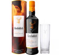Glenfiddich Fire & Cane Single Malt 70cl 43% ABV with Branded Highball Glass NEW
