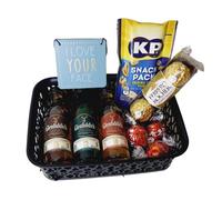 Glenfiddich Whisky Miniature Gift Basket |Gift Hamper| Whisky Gift | Alcohol Gift | For Her | Adult Gifts (I Love Your face)