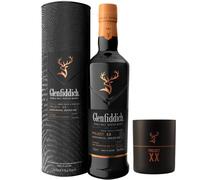 Glenfiddich XX Whisky With Glenfiddich Glass 70cl