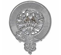 Glengarry Cap Badge, Traditional Scottish Military Accessory (Thistle, Chrome Finish)