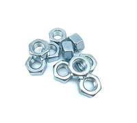 Glengor M12 Hexagon Steel Full Nut | Grade 8 | Zinc Plated | Pack of 10