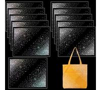 Glenmal 12 Sheet Iron-on Rhinestone Sheets Crystal Transfers Glitter Hotfix Rhinestone Decals Hot Melt Patches for Clothing Craft DIY Decor(Elegant Style)