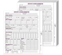 Glenmal 30 Pcs Confidential Employee Record Folders Employee File Folders Payroll Book 9.5 x 11.5'' Personnel Organizer Decorative File for Company Office Record Info Preprinted