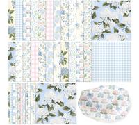 Glenmal Hydrangea Decoupage Paper Napkins, 12 Styles Assorted Decorative Cocktail Napkins for DIY Rafting Holiday Birthday Party Wedding Baby Shower, Each Unfolded 13 Inch