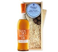 Glenmorangie 12 YO Whisky And Dark Sea Salt Charbonnel Chocolates Box