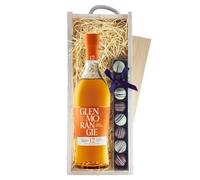 Glenmorangie Original 12 Year Old Whisky & Truffles, Wooden Box 70cl 40% abv