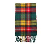 Glenmore Unisex 100% Lambswool Tartan Scarf in Scotland Design - Buchanan Modern - Green - 67” x 10.5”