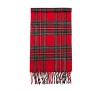 Glenmore Unisex 100% Lambswool Tartan Scarf in Scotland Design - Royal Stewart - Red - 67” x 10.5”