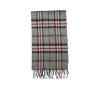 Glenmore Unisex 100% Lambswool Tartan Scarf in Scotland Design - Thomson Grey - Grey - 67” x 10.5”