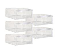 Glenna Jean 5 Pack Clear Zippered Storage Bags for Clothes,Closet Organizers and Storage Containers Vinyl Moving Bag for Bedding, Linen, Blankets, Comforters, Clothing & Toys