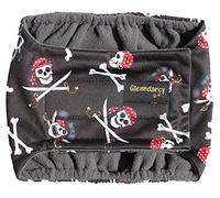 Glenndarcy Male Dog Belly Band - Urine Incontinence (XS Band and 2 Washable Pads, Pirates)