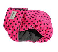 Glenndarcy No Tailhole Dog Season Nappy - French Bulldog - Dotty Pink Medium Long Pants only