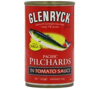 Glenryck Pacific Pilchards in Tomato Sauce 155 g (Pack of 12)