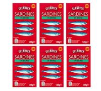 Glenryck Sardines in Brine, Omega-3, 120g - (Pack of 6)