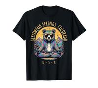 Glenwood Springs Colorado Abstract Bear Zen Yoga Design T-Shirt