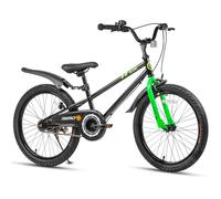Glerc Fantacy Kids Bike 20 Inch Boys Girls Bicycle for Age 8 9 10 11 12 Year Old with Stabilisers & Bottle Cage for Birthday Gift, Black