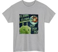 Glerp glorp Tshirt, Alien cat Meme Funny brainrot Unisex Kids Gift tee top