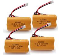 GLESOURCE 3.6V 900mAh Exit Sign Emergency Light Battery Replacement for Exitronix 10010037, Max Power B2-0031 MH468886, Unitech LEDR-1 6200RP, Dantona CUSTOM-318 OSA230, Lowes 253799 (4 Pack)