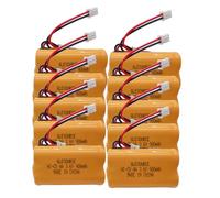 GLESOURCE 3.6V 900mAh Exit Sign Emergency Light Battery Replacement for Exitronix 10010037, Max Power B2-0031 MH468886, Unitech LEDR-1 6200RP, Dantona CUSTOM-318 OSA230, Lowes 253799 (10 Pack)
