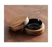 GLETSF Ashtray For The Home Ashtray With Lid Home Ashtrays For Cigarettes Ash Tray Windproof Ashtray With Lid Smell Proof Ashtrays For Cigarettes Outdoor Wooden Ash Holder Ash H-A