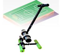 GLETSF Basketball Court Marking Tool, Floor Tape Applicator, Warning Line Sticking Machine, Double Lines Striping Machine, with Two Rolls of Tape,Set,Set