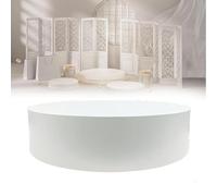 GLETSF Bridal Shop Risers Bridal Shop Platform Base, Cylinder Pedestal Stands, Round Display Mannequins Display Display Plinth Stands For Home Clothing Store-White-30x50cm/11.8x19.6IN