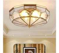 GLETSF Ceiling Lights, Led Modern Chandelier Lamp, European Cone Copper Led Ceiling Lights Kids Room Living Room Balcony V-Intage Indoor Deckenleuchten,Modern Led Chandelier-D45cm*h20cm