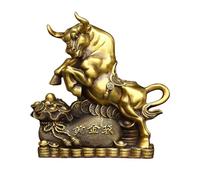 GLETSF Copper Chicken Statue Charming Zodiac Rooster Sculpture Wealth Chicken Crafts Home Workspace Living Room Decoration 4.3 * 5.4 * 4.7IN 1.7LB,24#-3.5 * 3.5 * 5.9IN 1.5LB