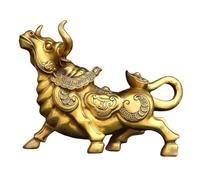 GLETSF Copper Chicken Statue Charming Zodiac Rooster Sculpture Wealth Chicken Crafts Home Workspace Living Room Decoration 4.3 * 5.4 * 4.7IN 1.7LB,25#-6.3 * 2.8 * 9.1IN 2.4LB