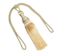 GLETSF Curtain Tie Backs - Multicolor Tassel Tiebacks with Wire Hanging Ball, Durable Polyester Yarn for Stylish Home Decor (Yellow),Yellow